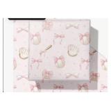 SaringSwoon Pink Baseball Wrapping Paper