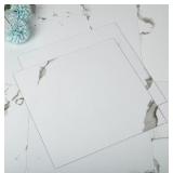 Lxcreat White Marble Vinyl Flooring, Peel and Stick Floor Tile Waterproof, Peel and Stick Flooring for Bathroom Kitchen, 12' x 12'