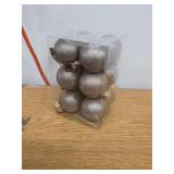 12 Pcs Textured Christmas Ball Ornaments 2.36''
