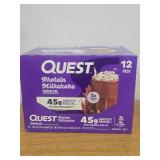Quest Nutrition Protein Milkshake, Chocolate, 45g Protein, 2g Sugar, High Protein, Low Sugar, Gluten Free, 1 Count BEST BY 02/09/2026