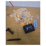 Angoily Star and Moon Led Fairy Lights Solar-Powered String Light Remote Control for Bedroom Garden Holiday Decorations Solar Charging Use WORKS - Retail: $36