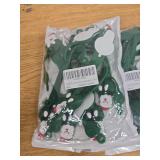 24 Pack Christmas Garland Hangers & Hooks - Reusable Silicone Adhesive Straps for Mantle, Fireplace, Stairways Decoration | Stretchable Wreath Ties & Stocking Holder (Green)