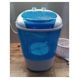COSTWAY Mini Portable Washing Machine, 5.5 lbs Capacity, Compact Laundry Washer with Spin Tub & Drain Hose, Perfect for Apartment Dorms RV Home (Blue) - Retail: $76