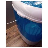COSTWAY Mini Portable Washing Machine, 5.5 lbs Capacity, Compact Laundry Washer with Spin Tub & Drain Hose, Perfect for Apartment Dorms RV Home (Blue) - Retail: $76