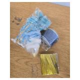 Blue Cotton Ball String Lights