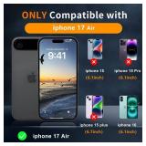 Ratcase Magnetic Case for iPhone Air 6.5'',[Compatible with Magsafe][Heavy Duty Shockproof] [Military Grade Drop Protection][Non-Slip] Rugged Durable 2-Layer Hard Bumper Phone Cover-Matte Black 7 Pack