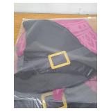 Gandeer 100 Pcs Disposable Paper Placemats Witch Party Supplies Pink Crown Paper Placemats Summer Halloween Witch Hat Shaped mats for Wedding Dinner Table Princess Theme Birthday Decorations 3 Pack