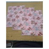 WRAPLULU Pink Christmas Bow Wrapping Paper - 4 Jumbo Sheets, 28 * 40 Inches - Pink Gingerbread Bow Xmas Gift Wrapping Paper, Perfect for Girls Christmas, Birthdays, and Winter Celebrations 3 Pack