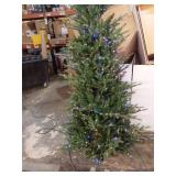 7.5 ft. Grand Duchess Twinkling Balsam Fir Slim LED Pre-Lit Artificial Christmas Tree T25 - Retail: $420