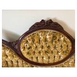 Victorian Couch / wood and fabric / Angel Pillow