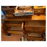 Oak Bedroom Set (3PC) Dresser, Chest of Drawers & Headboard--NBRM