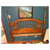 Oak Bedroom Set (3PC) Dresser, Chest of Drawers & Headboard--NBRM