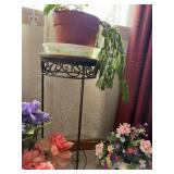 Miscellaneous Fake Flowers & Live Christmas Cactus--FR