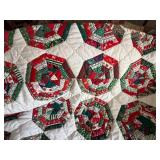 Hand Stitched Christmas Quilt--FR