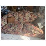 Vintage Floral Print two (2) Cushion Sofa--FR