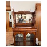 Vintage Mirror Mantle Hutch--FR