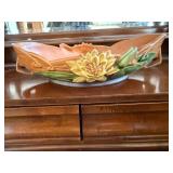 Roseville Pottery Water Lily Console Bowl--FR