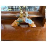 Vintage Birds Perched on Bamboo Figurine--FR