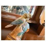 Vintage Birds Perched on Bamboo Figurine--FR