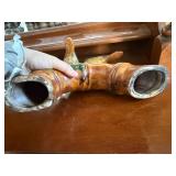 Vintage Birds Perched on Bamboo Figurine--FR