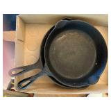 Cast Iron Skillets x2 (#7 & #8)--K