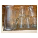 Pitcher & Glasses x 5-BP