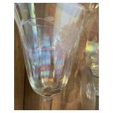 Cut Glass Pitcher & 7 Stemware--BP