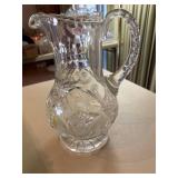 Cut Glass Pitcher & 7 Stemware--BP