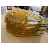 Amber Madrid Depression Plates x6 (small)--BP