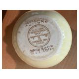 Small Frankoma Bowl, Candlesticks & Misc. Glassware--BP