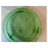Cake Plates x2 (green & clear)--BP
