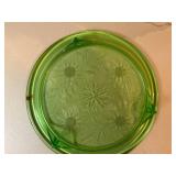 Cake Plates x2 (green & clear)--BP
