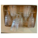 Fostoria Heritage Crystal Clear Stemware x6 pcs-BP