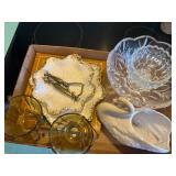 Flat of Miscellaneous Glassware--K