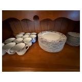 Claremont Japan China Set (Plates x10, Saucers x11 and Cups x12)--K