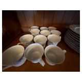 Claremont Japan China Set (Plates x10, Saucers x11 and Cups x12)--K
