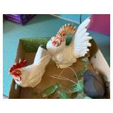 Chickens & Hanging Hummingbirds Decor--K