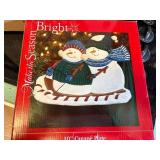 Large Decorative Platters & Divided Serving Platter--K