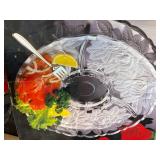 Large Decorative Platters & Divided Serving Platter--K