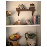 Wall Shelf W/ Miniature Figurines--LR