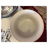 Stone Bowls x2 & Stainless Bowls--K