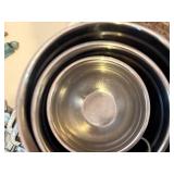 Stone Bowls x2 & Stainless Bowls--K