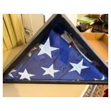American Flag in Case (Large)--LR