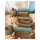 Blue Gals Kerosene Fired Flat Irons x3--Gar