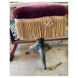 Vintage Organ Stool--Gar