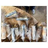 Antique SAD Flat Irons x7--Gar