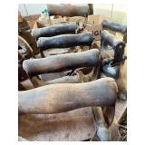 Antique SAD Flat Irons x7--Gar
