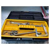 Tool Box w/ Tools & Drill Bits--Gar