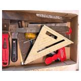 Files, Chisels, Stanley Knife & Square--Gar