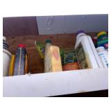 Top Shelf Miscellaneous  Yard & Garden Supplies (West Wall) -- Gar